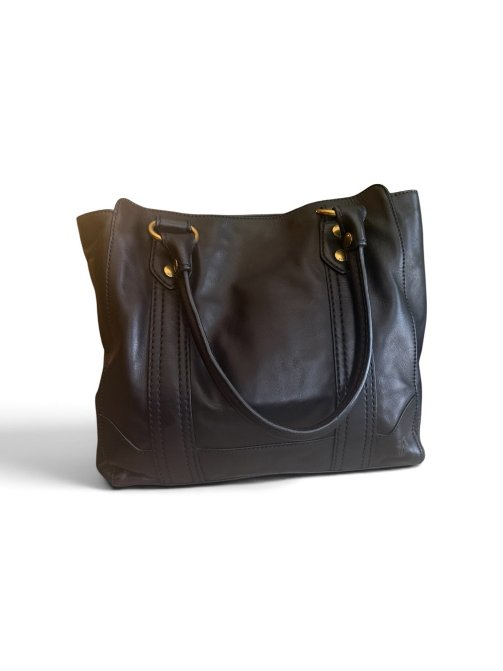 FRYE Melissa Tote Black Leather Shoulder Bag | New Without Tags | MSRP $428 - Picture 3 of 12